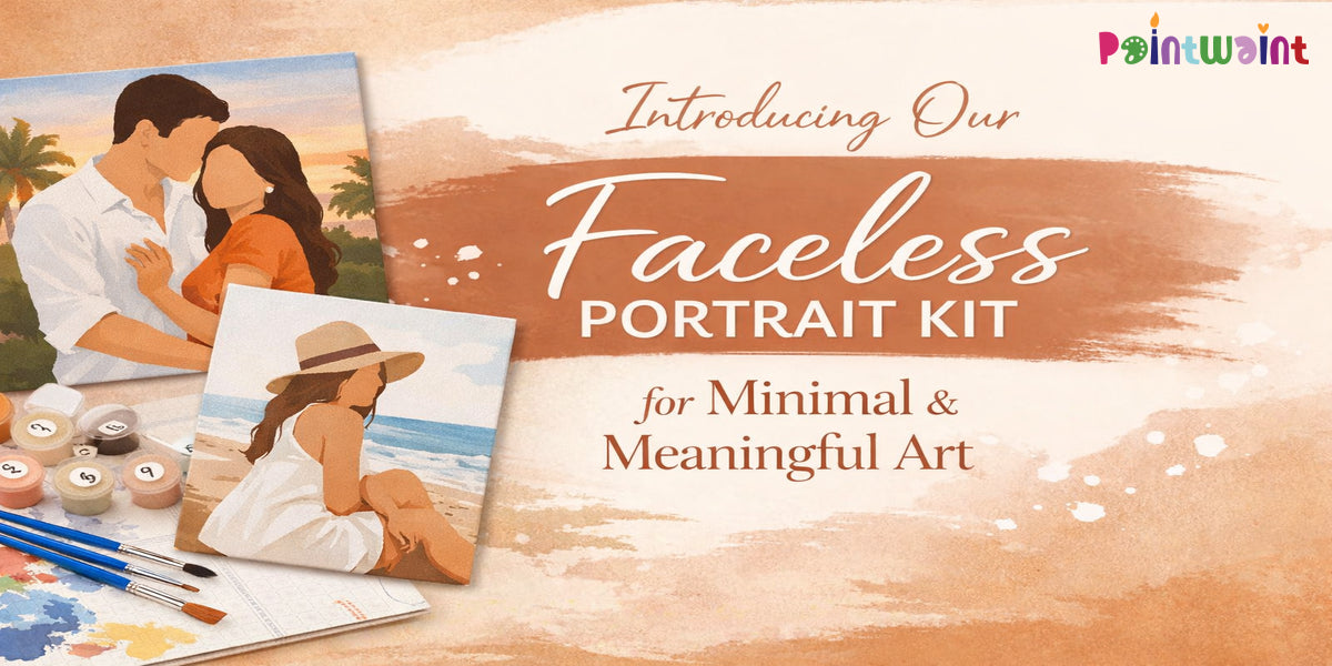 Faceless Portrait Kit | Minimal & Meaningful Paint by Numbers Art