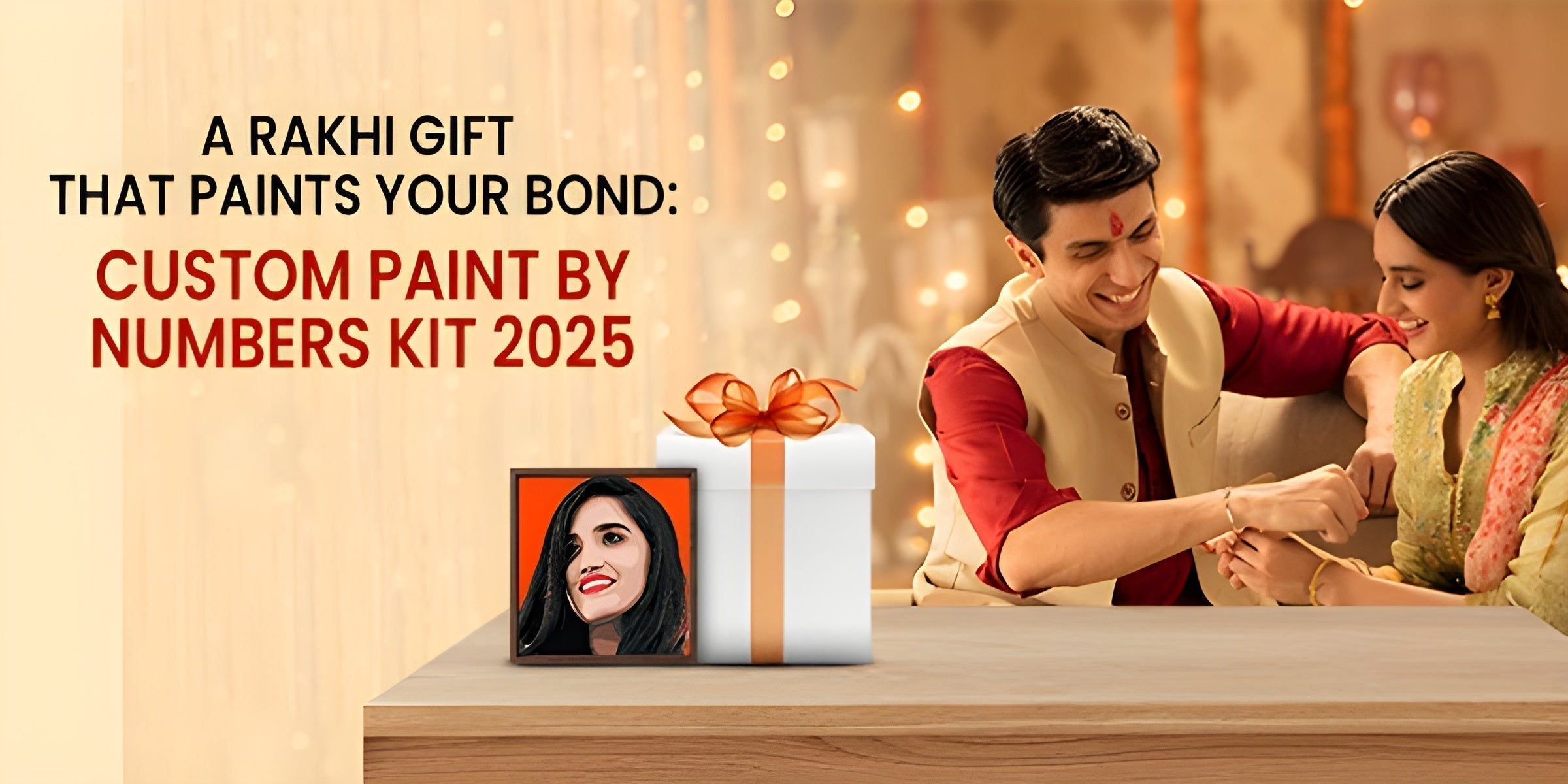 A Rakhi Gift That Paints Your Bond: Custom Paint By Number Kit 2025