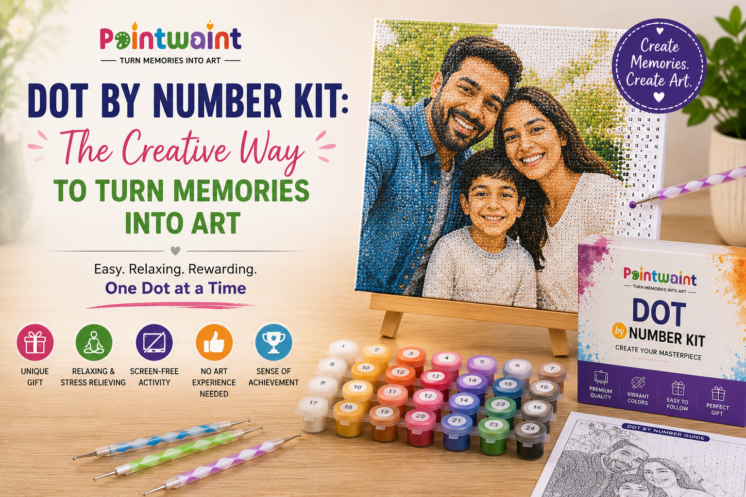 Dot by Number Kit: The Creative Way to Turn Memories into Art