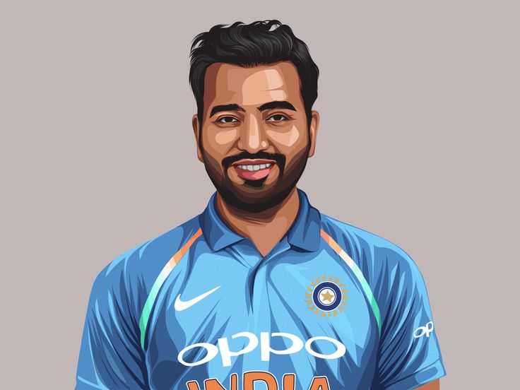 Rohit Sharma-Hitman-Captain-Cricketer-T20 World Cup Collection