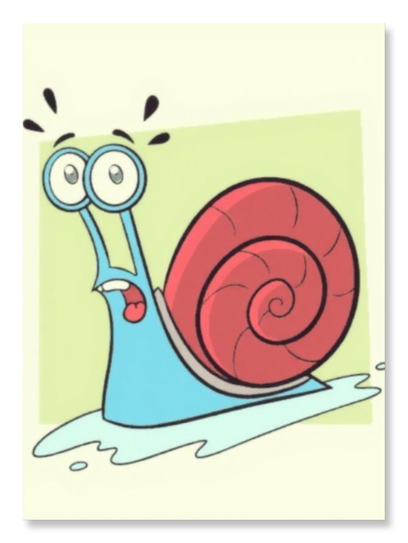 Cartoon snail