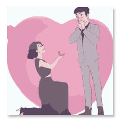 Woman Proposing Man - Valentine Special