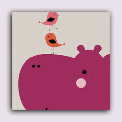 Hippo and Birds