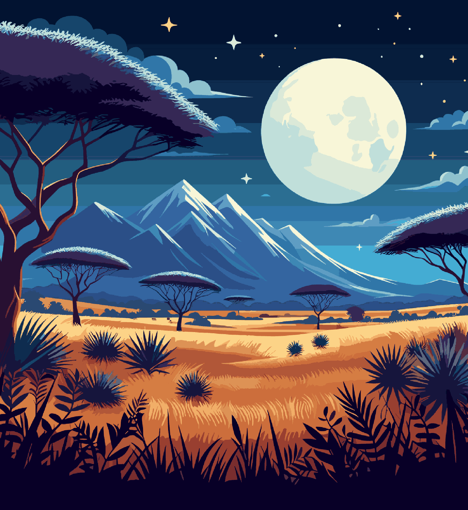 A Big Moon on the Farm