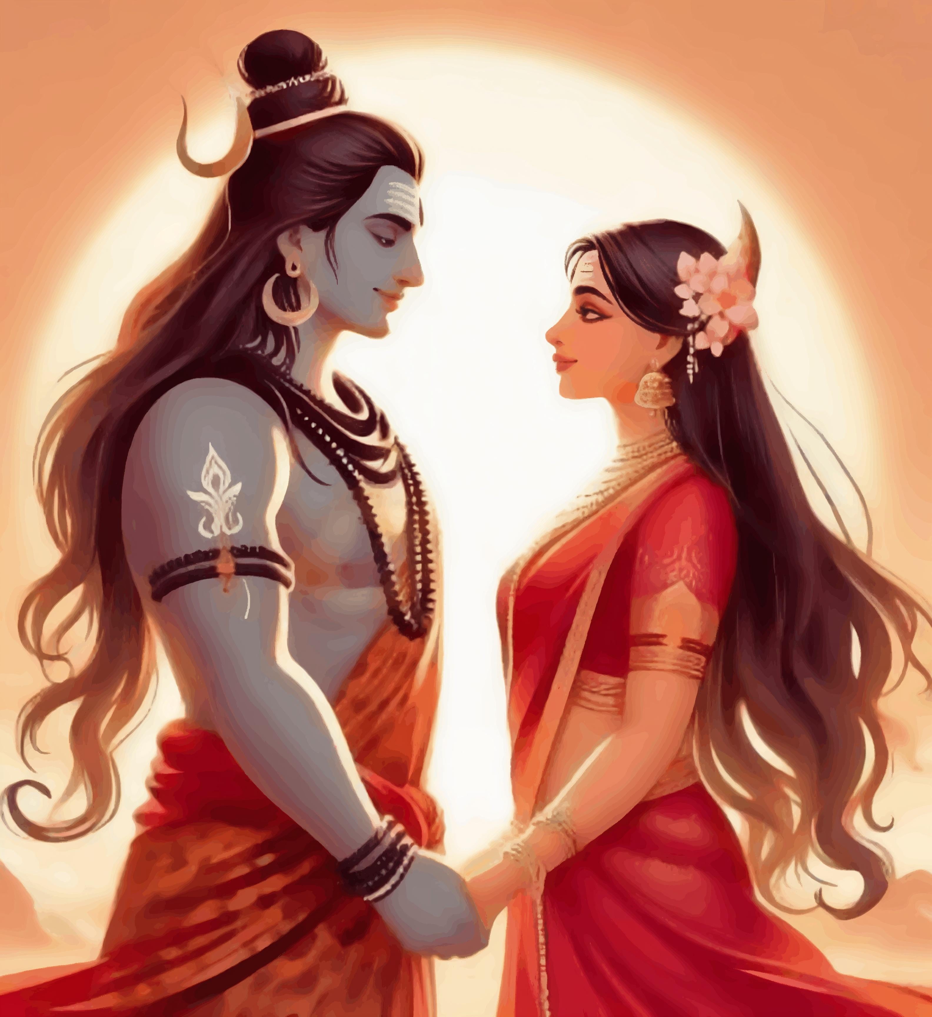 Divine Union Lord Shiva and Goddess Parvati