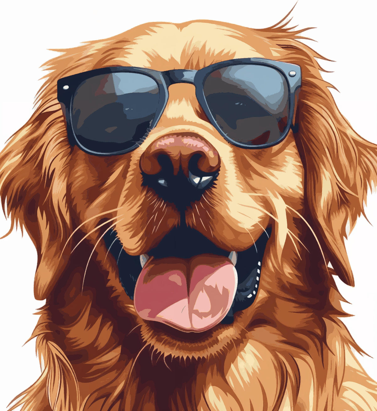 Golden Retriever Smiling