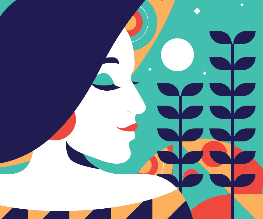 Abstract White Woman