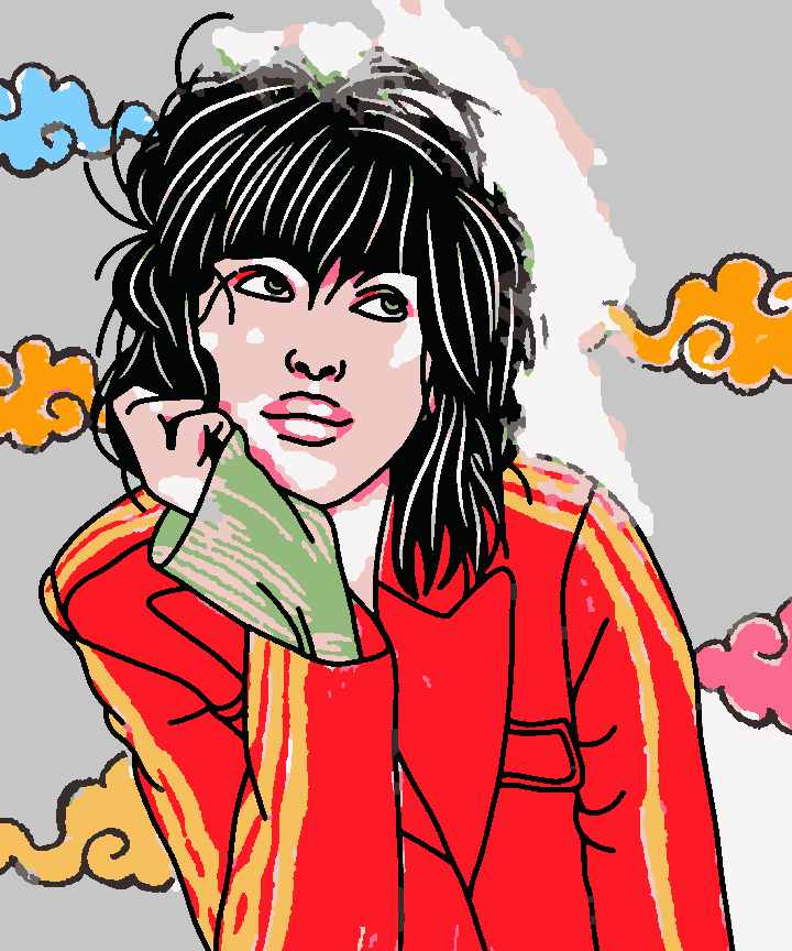 Anime thinking Girl