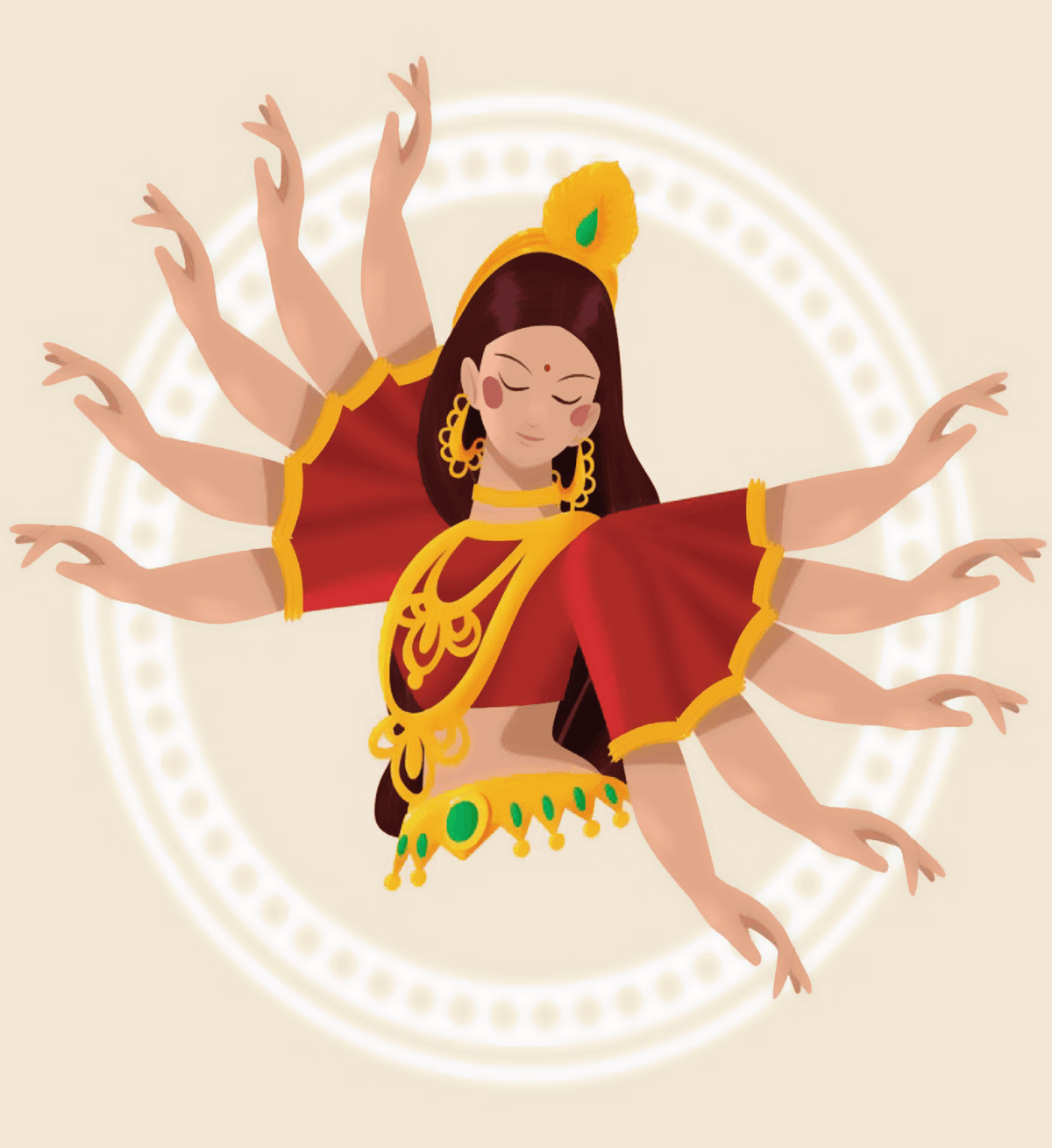 Durga Maa Dancing