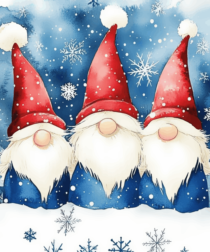 Three Cute Gnome