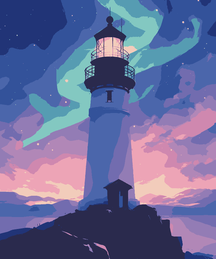 Light House Night out view