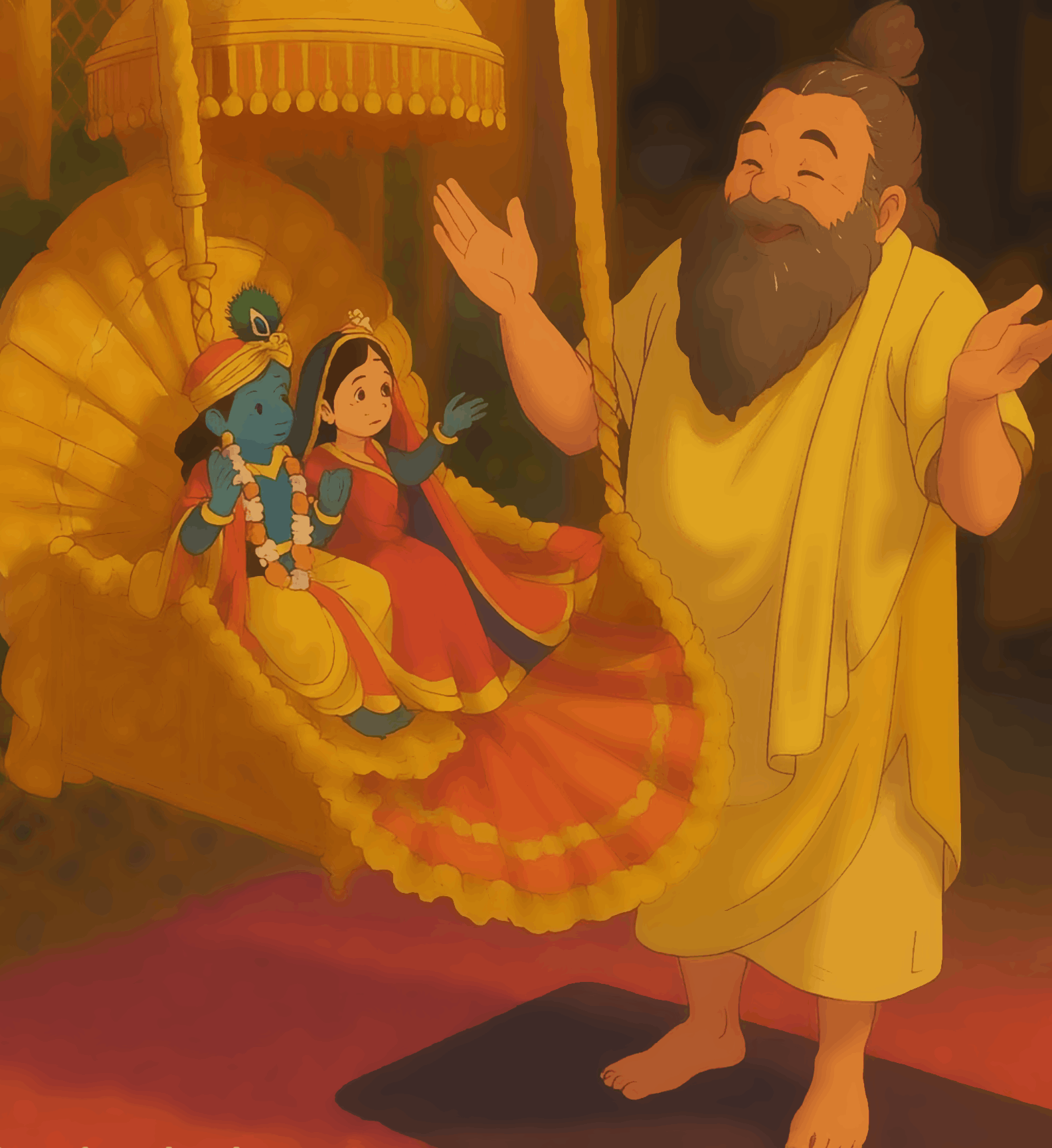 The Divine Lullaby - Ghibli Addition Radha Krishna