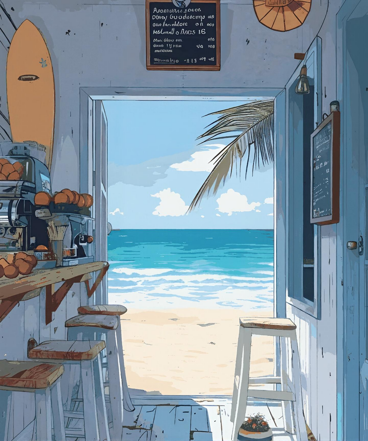 Costal Calm Cafe - Summer Edition