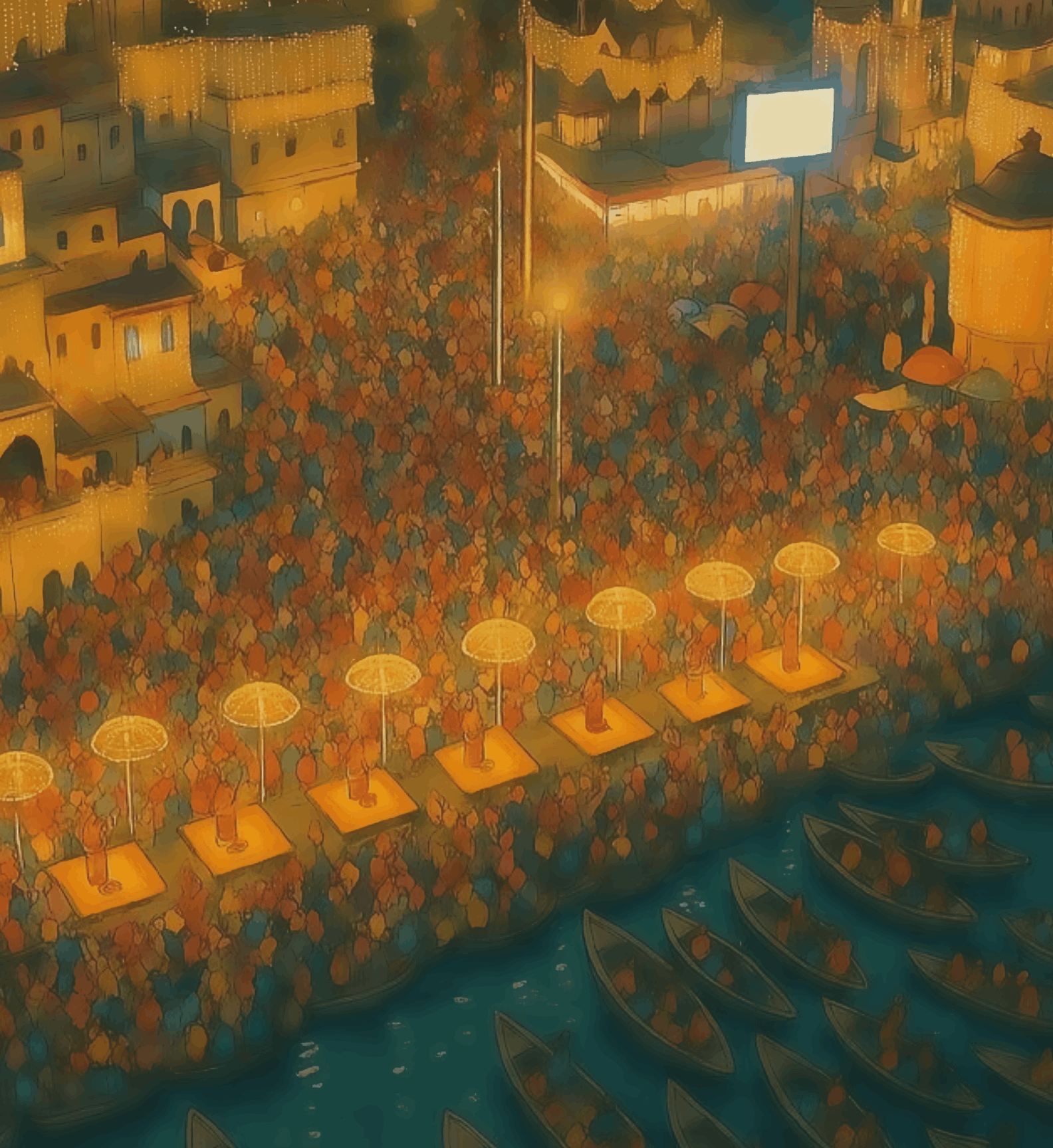 A Night of Thousand Diyas - Ghibli Edition Ganga Aarti