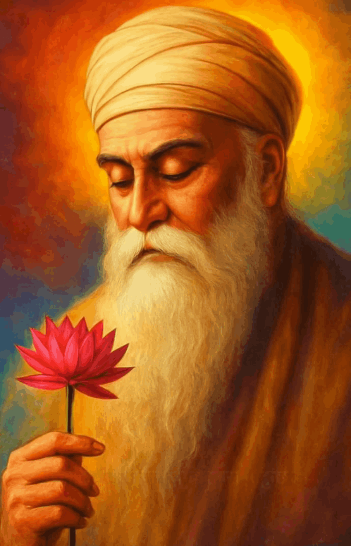 Guru Gobind Devji with Lotus