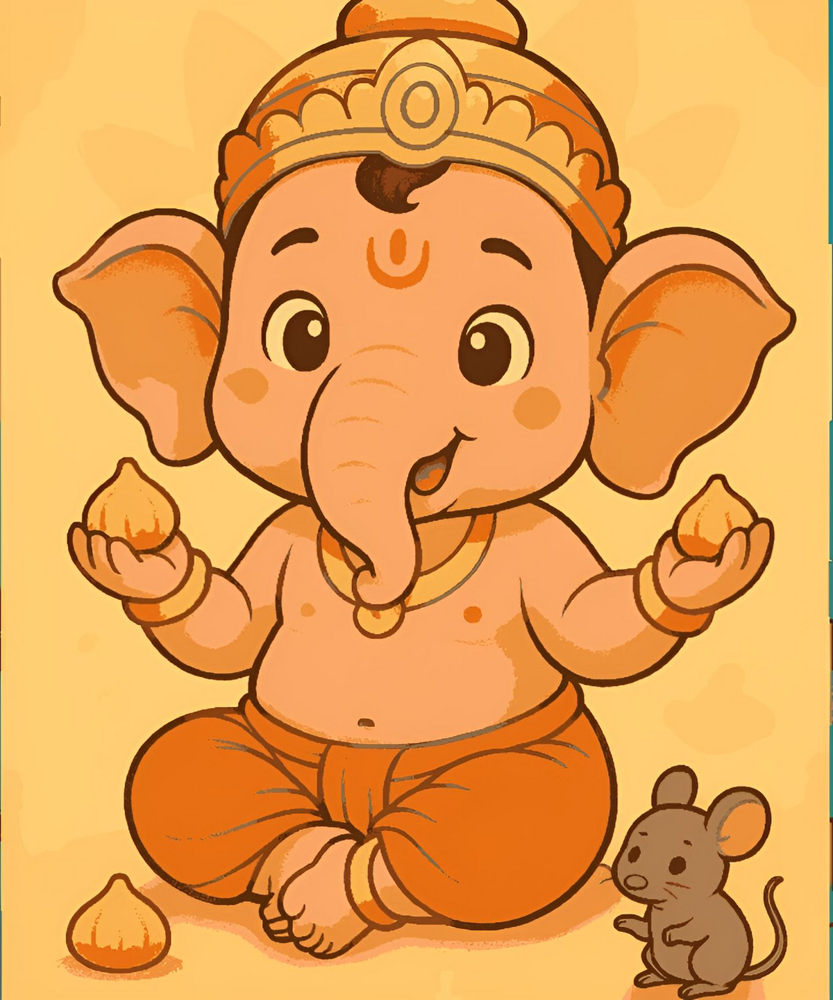 Bal Ganesh with Mushakji