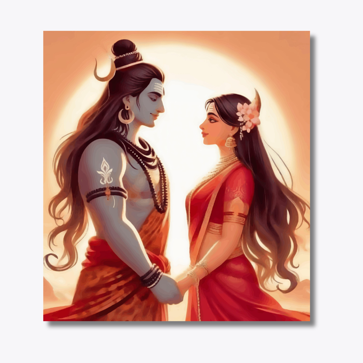 Divine Union Lord Shiva and Goddess Parvati