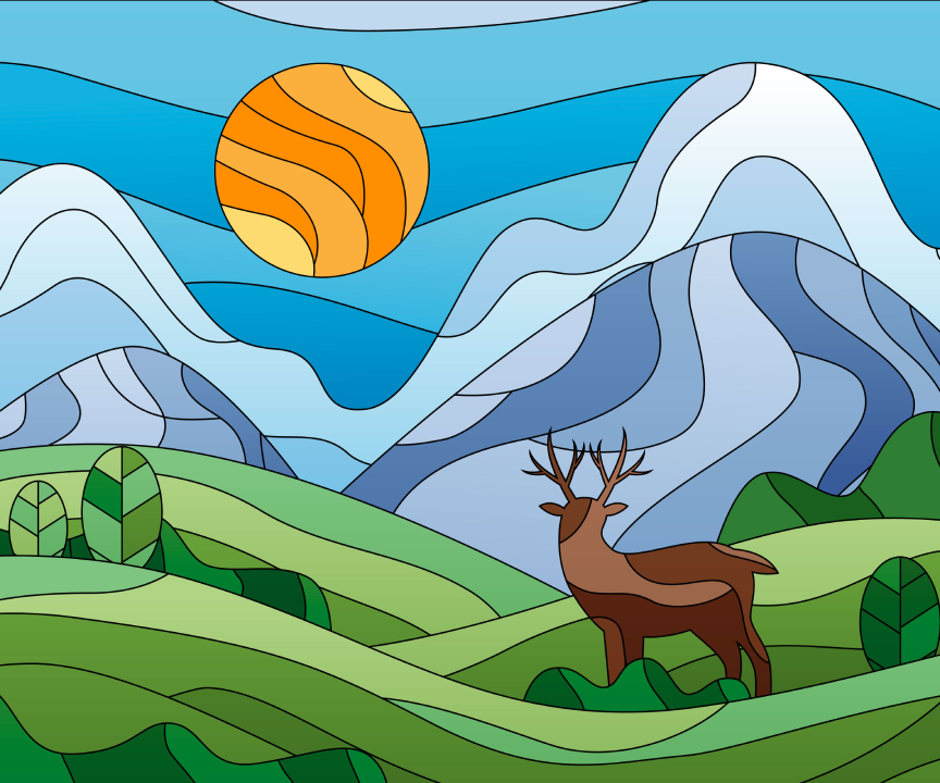 Deer on Field