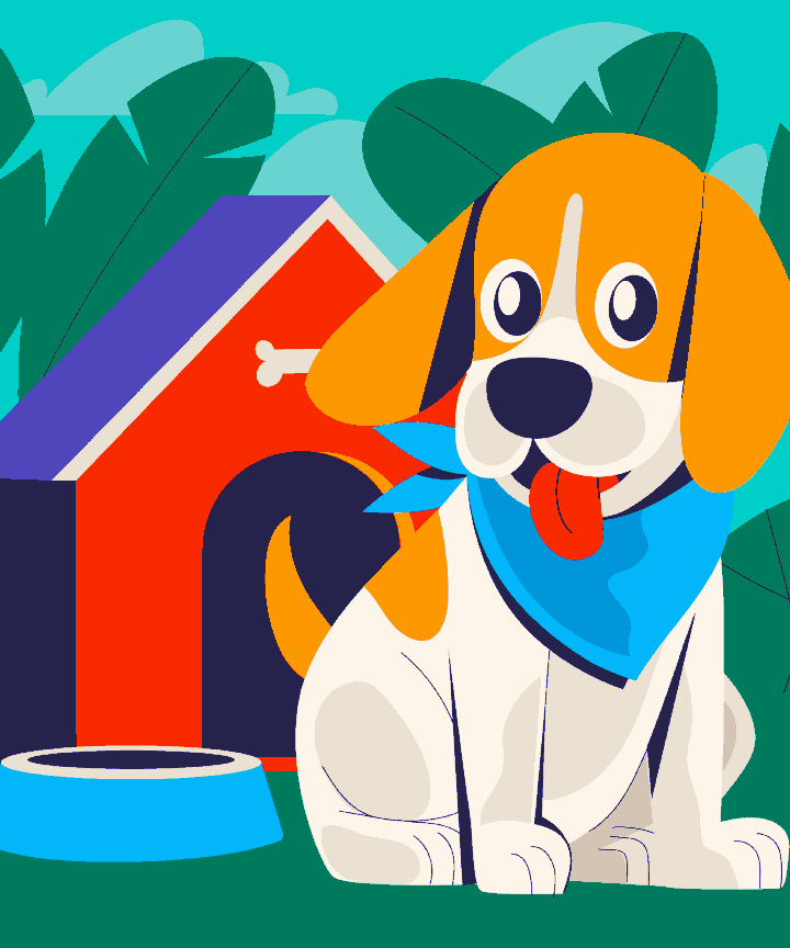 Dog and Its House