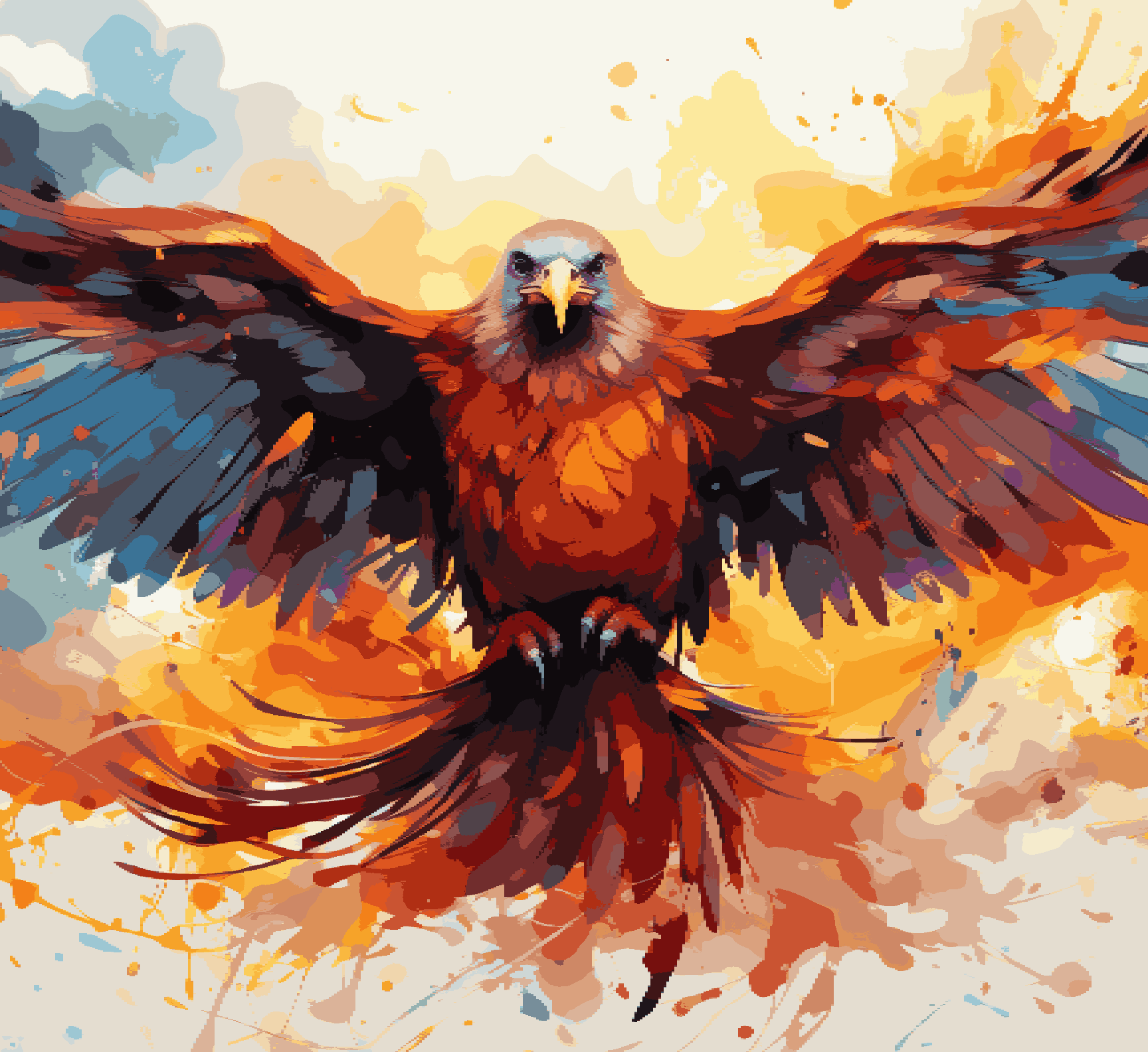 Eagle in motion