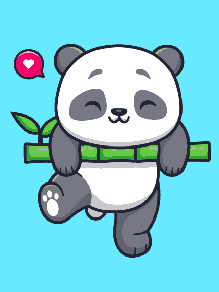 Hanging Panda