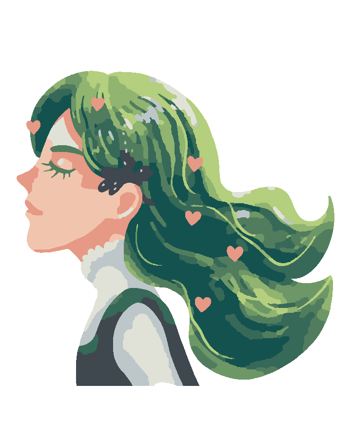 Lady with Green Hair