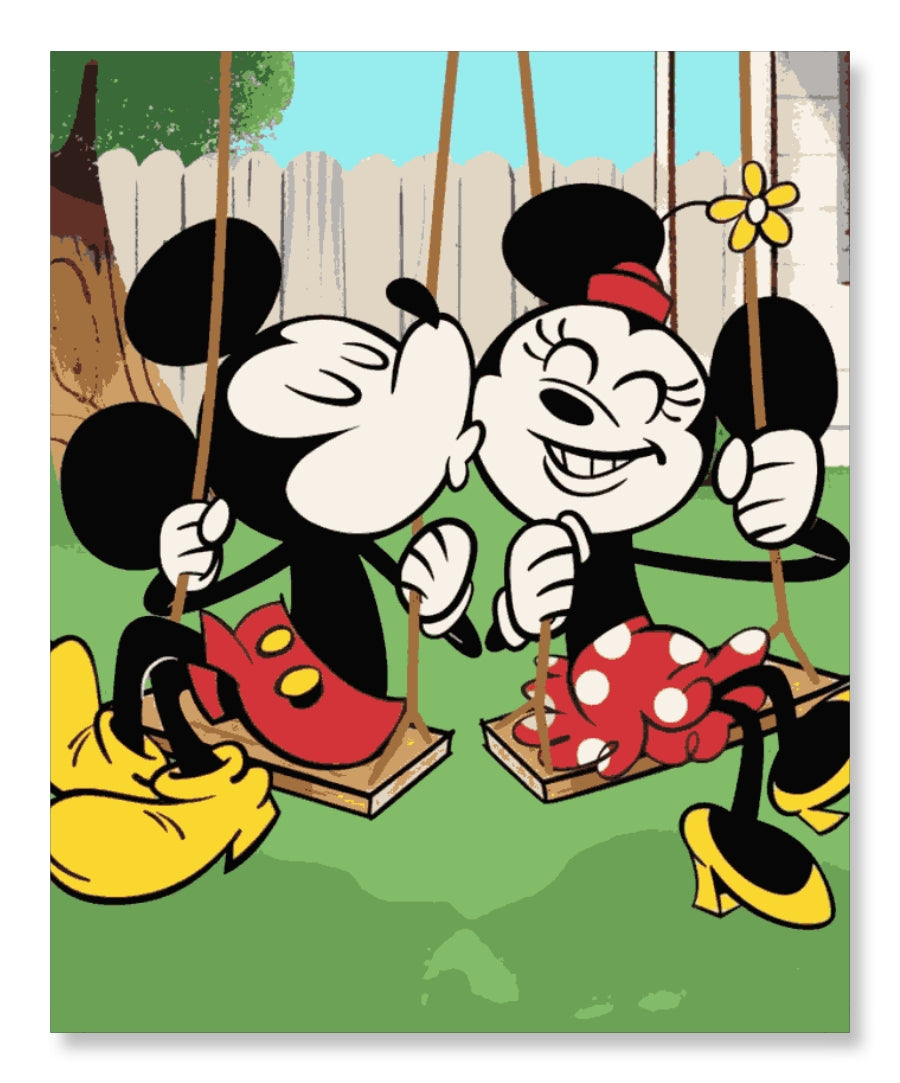 Love Birds Like Mickey and Minnie - Valentine Day