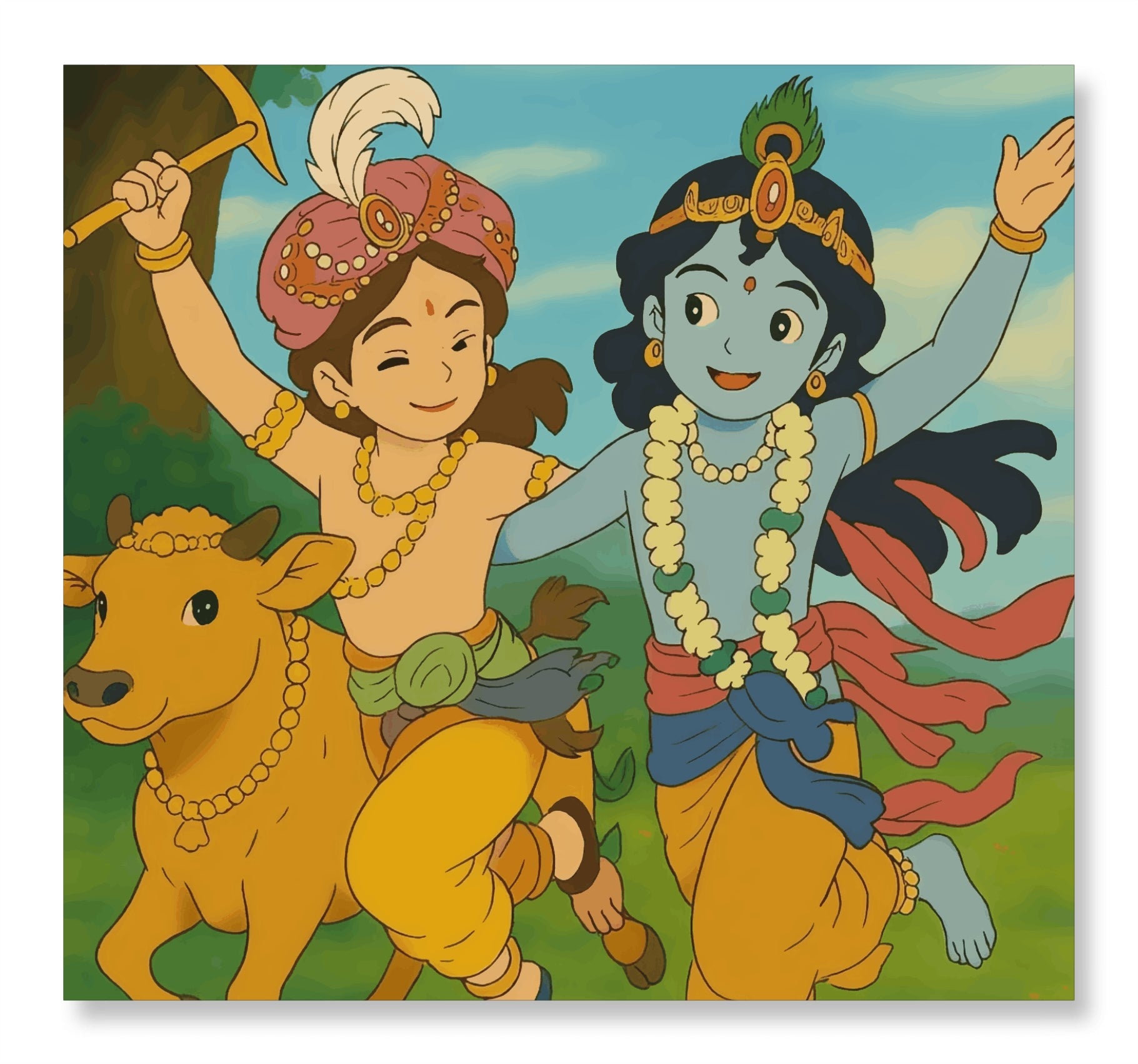 Gokul ke Masti Raajkumar - Ghibli Addition Krishna and Balram