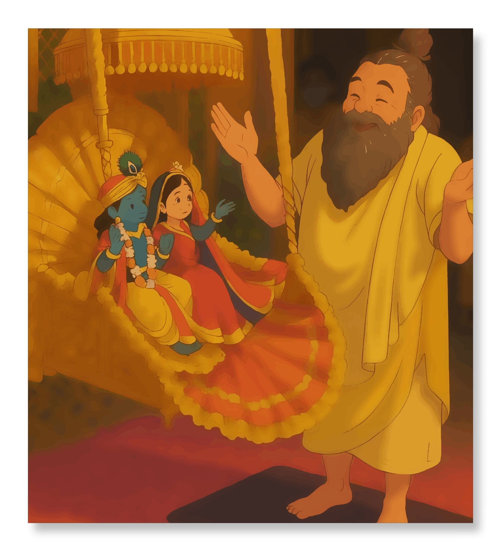 The Divine Lullaby - Ghibli Addition Radha Krishna