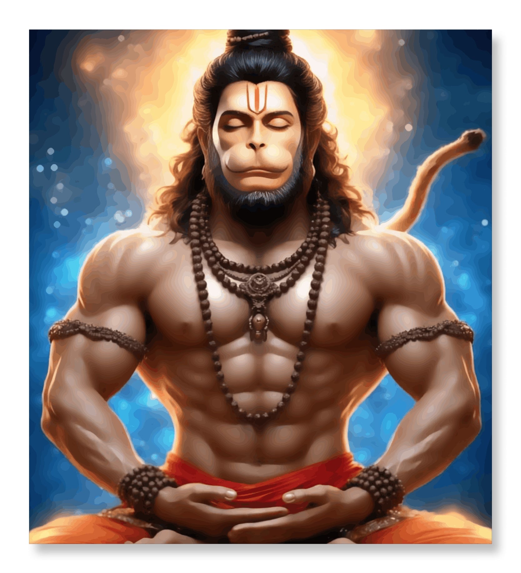 Calm and Collected - Hanumanji's Meditative Pose