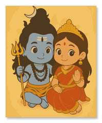 Shiva Parvati - Ghibli Edition