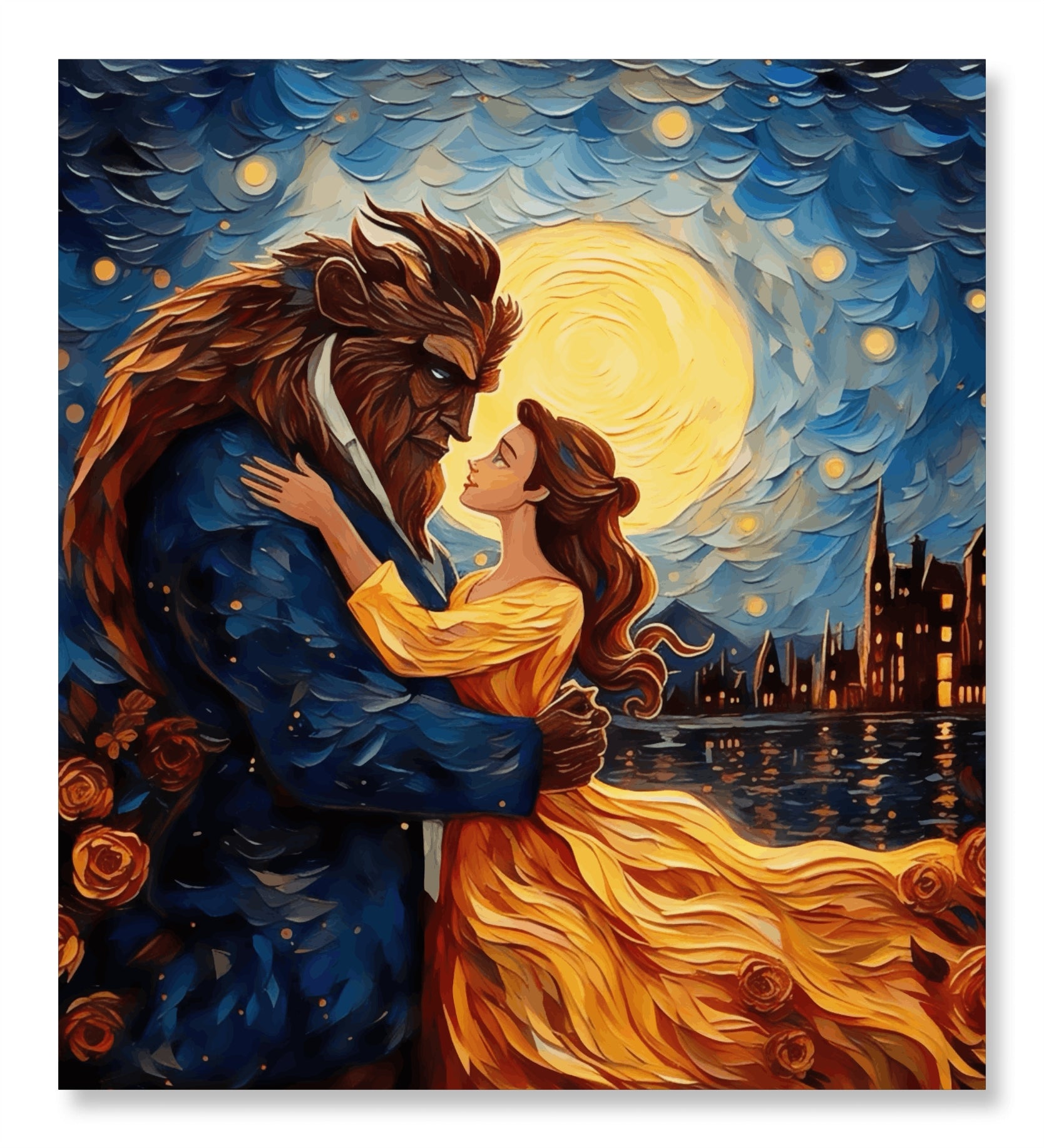 Beauty and the Beast - Van Gogh Style