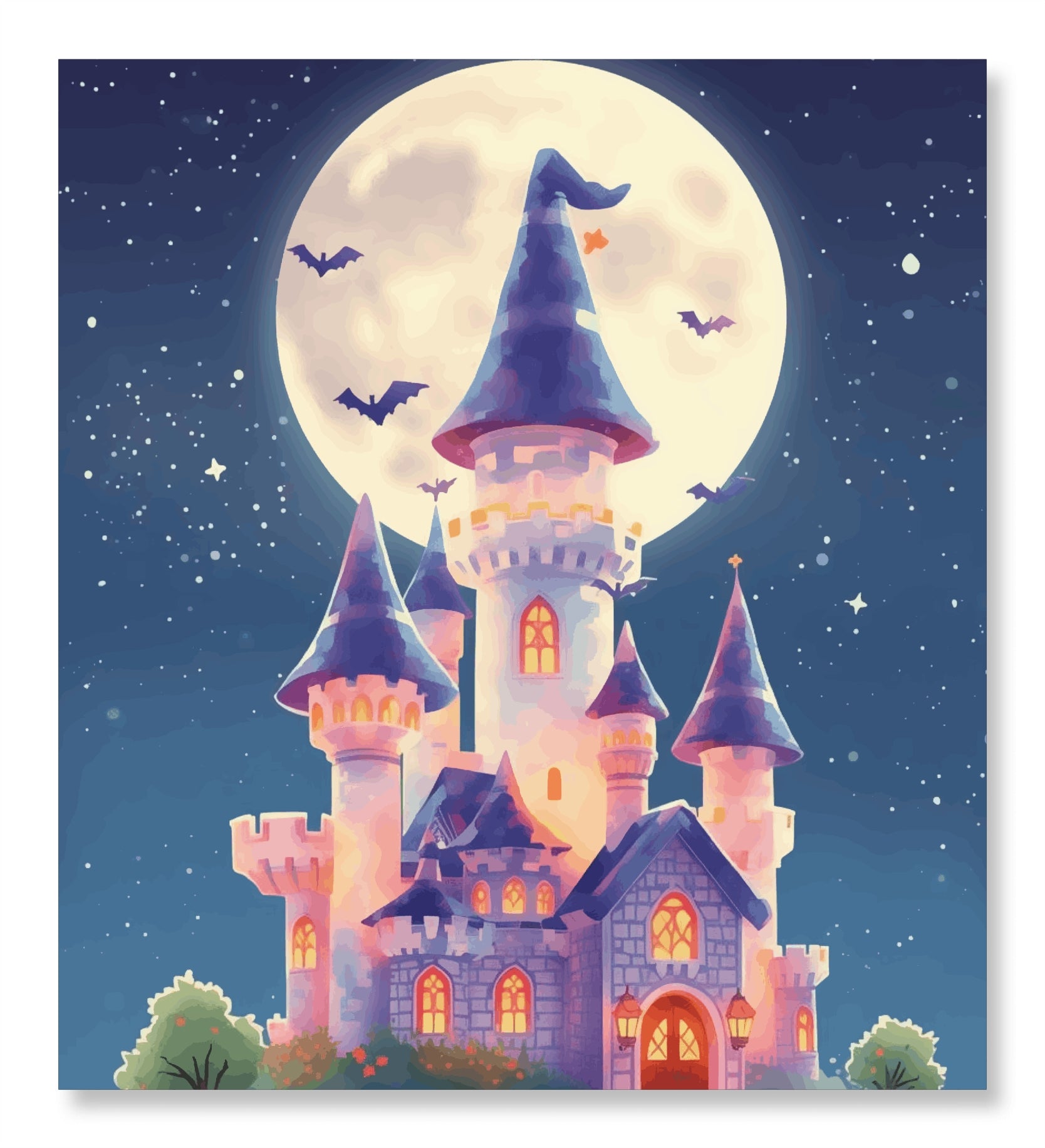 Whimisical night Fortress