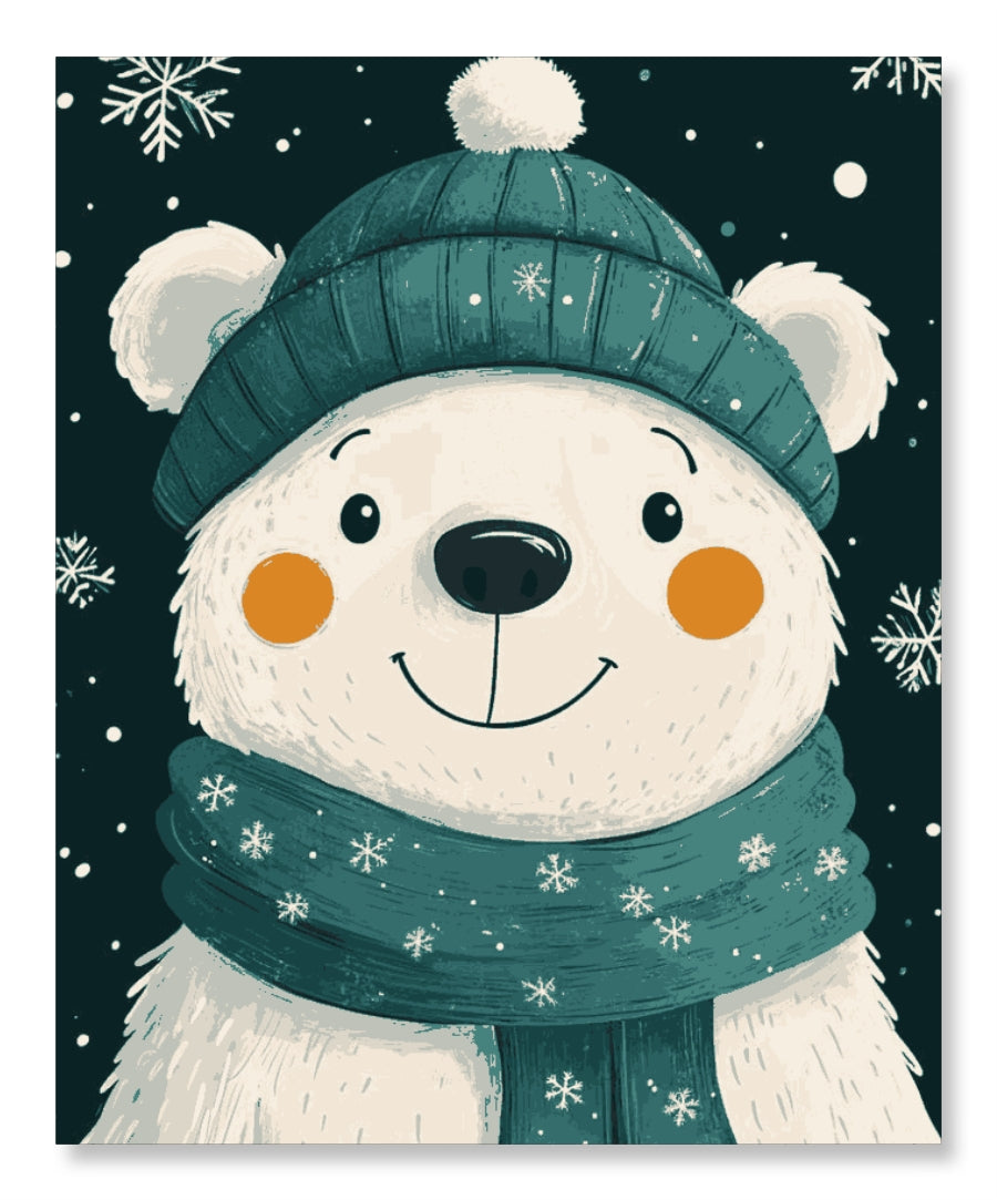 Cutie Winter Polar Bear