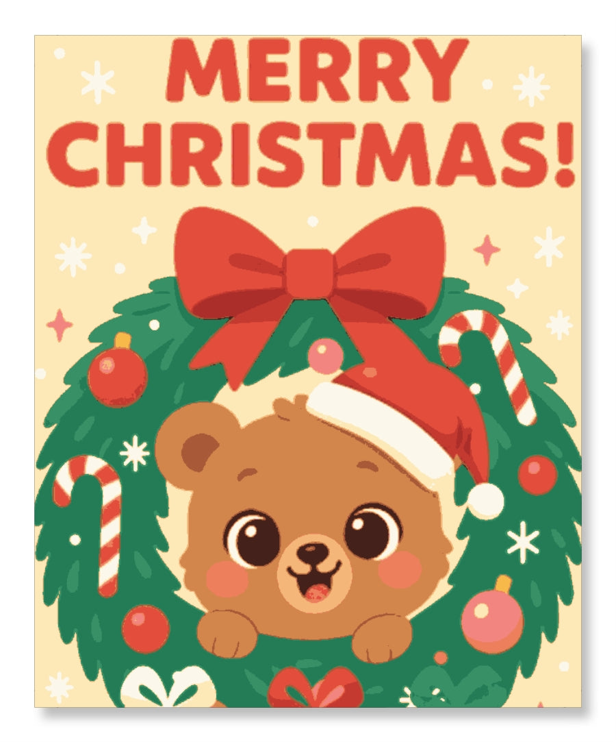 Cute Bear Christmas Greetings