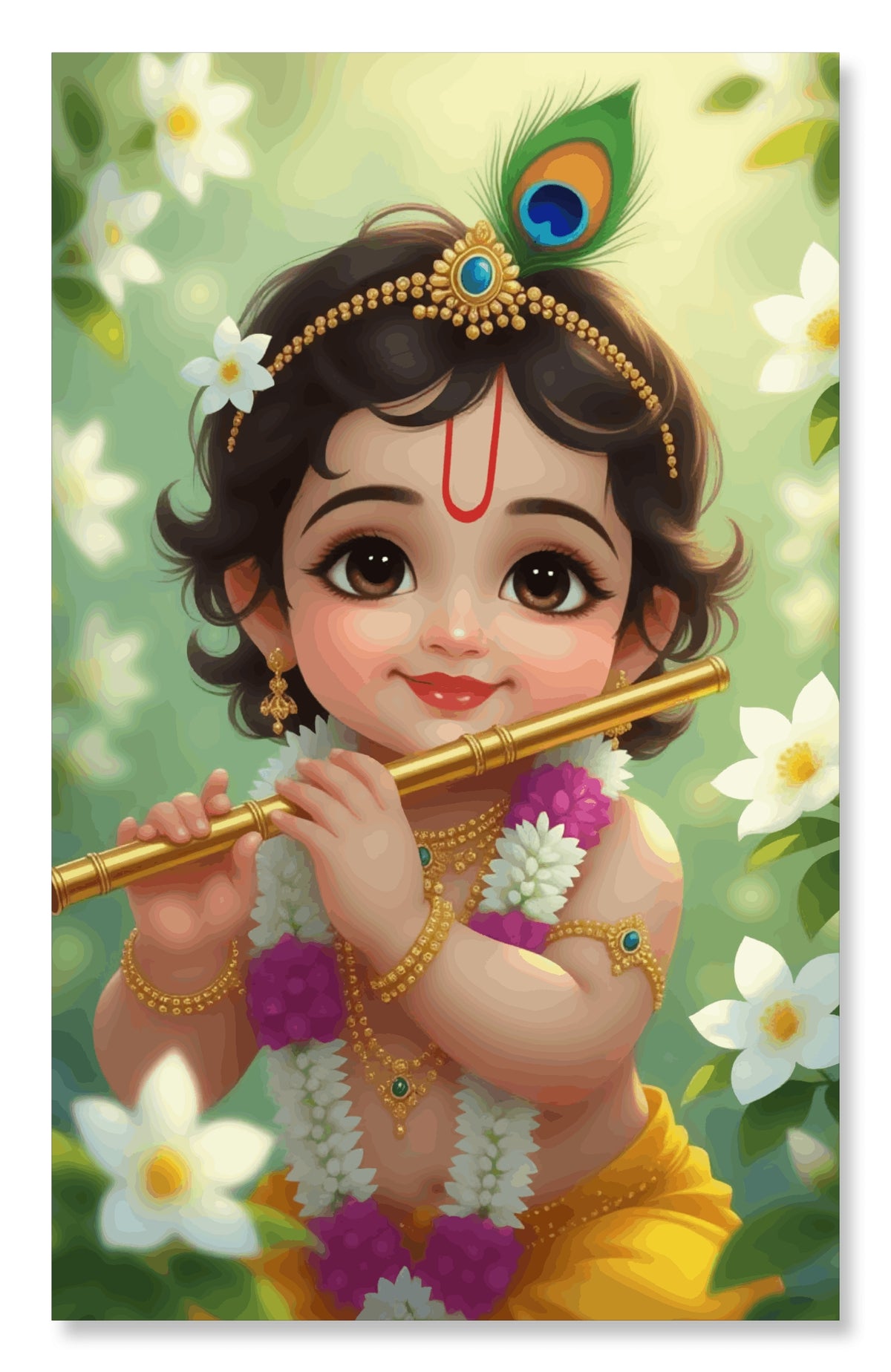 Cute Little Kanha with Bansuri