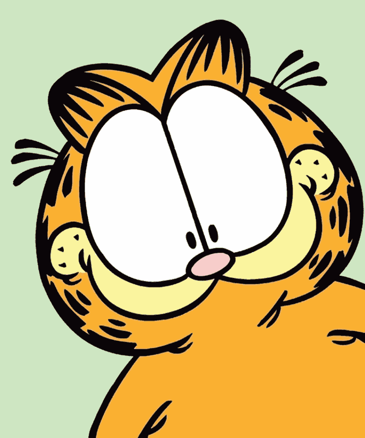 Garfield peeking