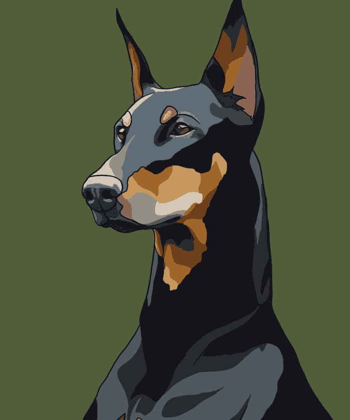 Abstract Brown Dog
