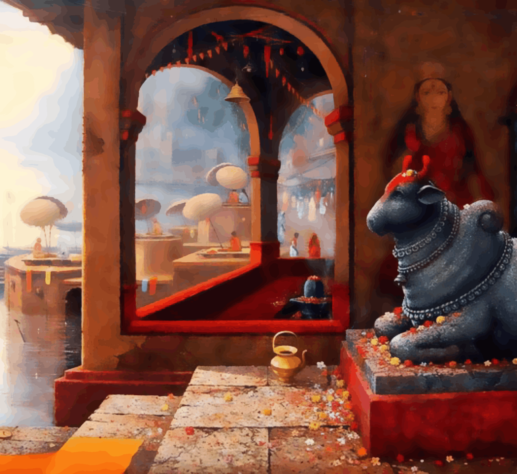 Nandiji on Ghat