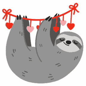 Koala Hanging On String Of Hearts - Valentine Special