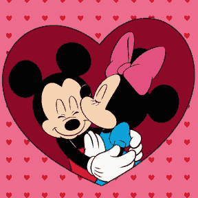 Minnie Kissing Mickey - Valentine Special