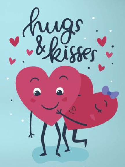 Lovely Hugs and Kisses - Hug Day