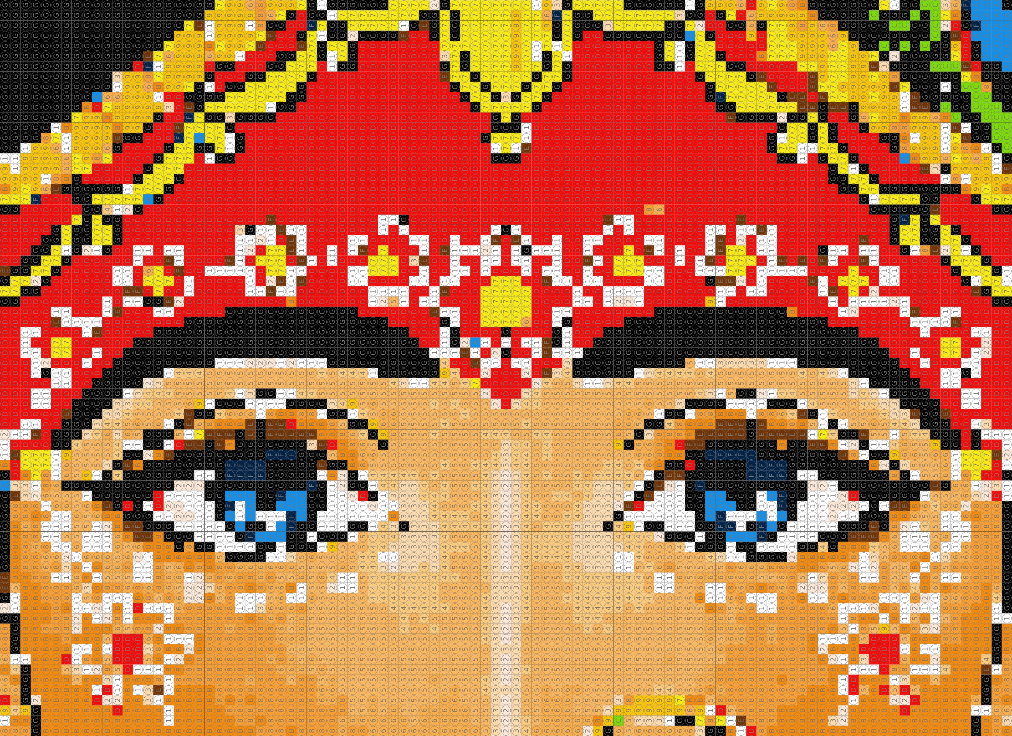 Her Divine Look Rumani Devi - Dot by Number Kit