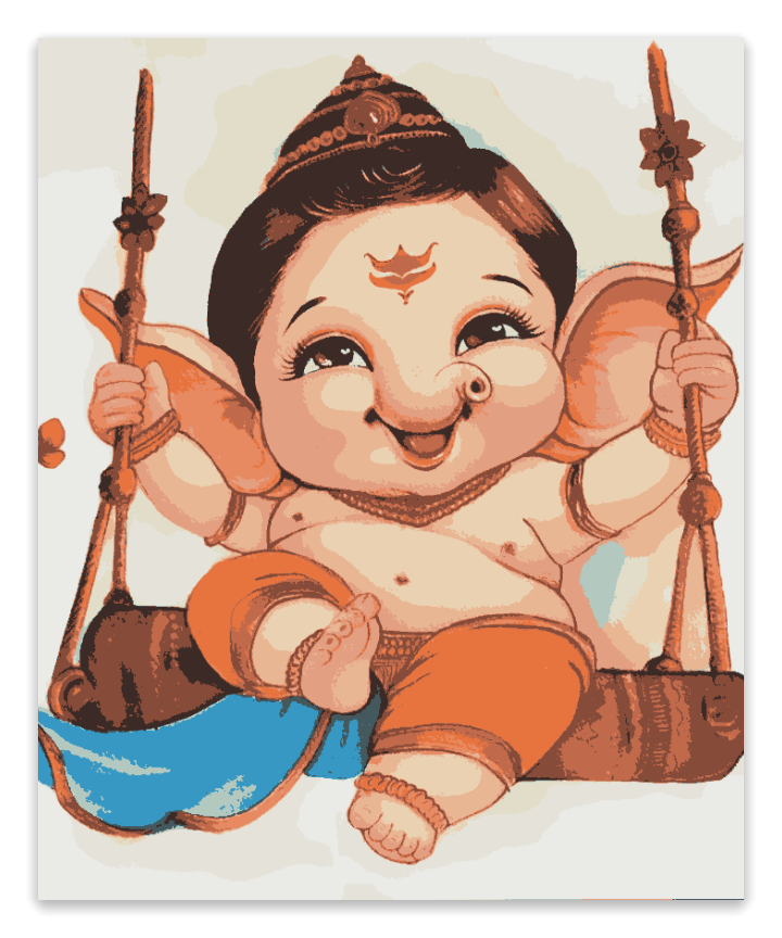 The Beginning of Joy - Bal ganesha On Swing