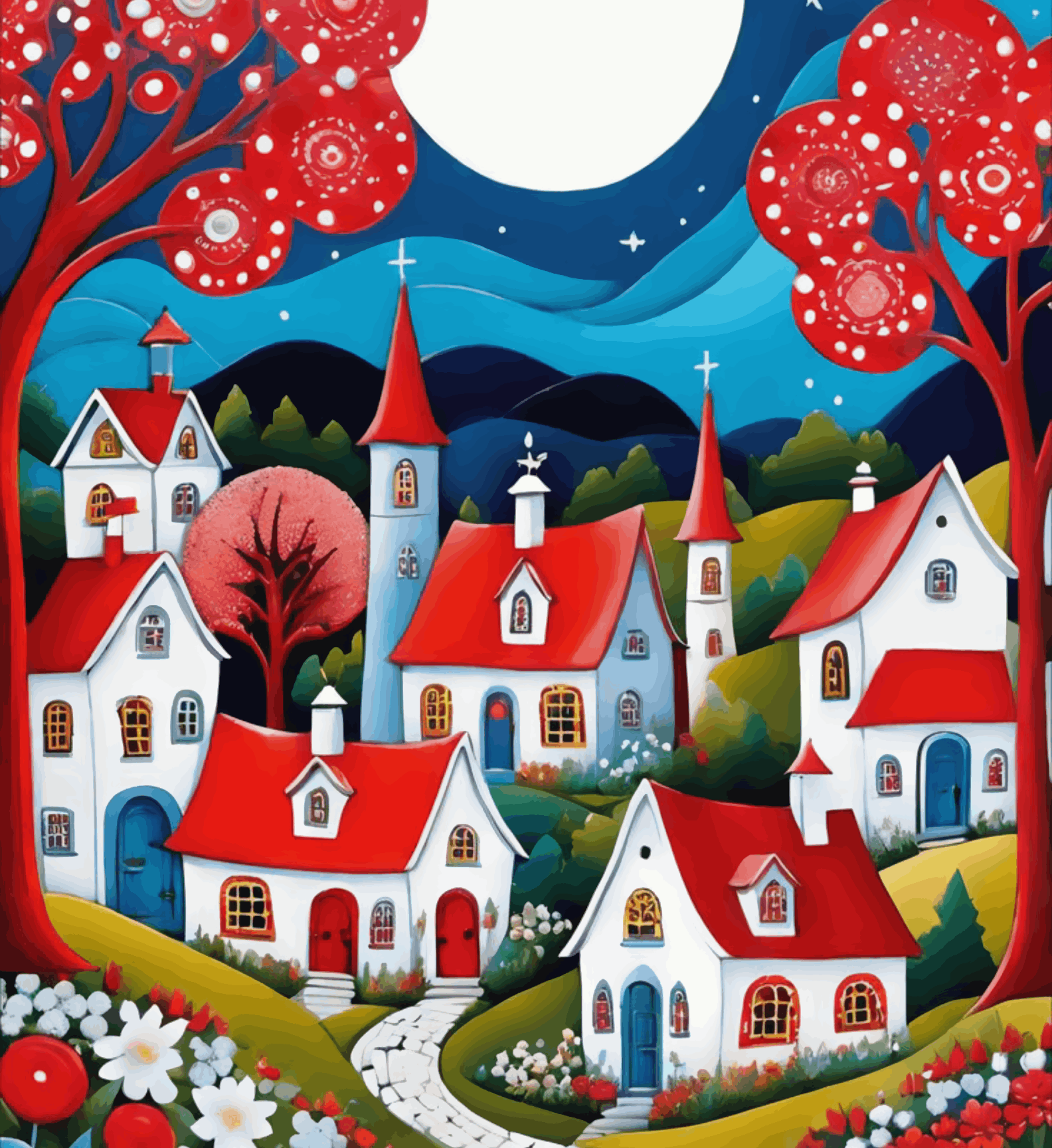 Red Village Houses