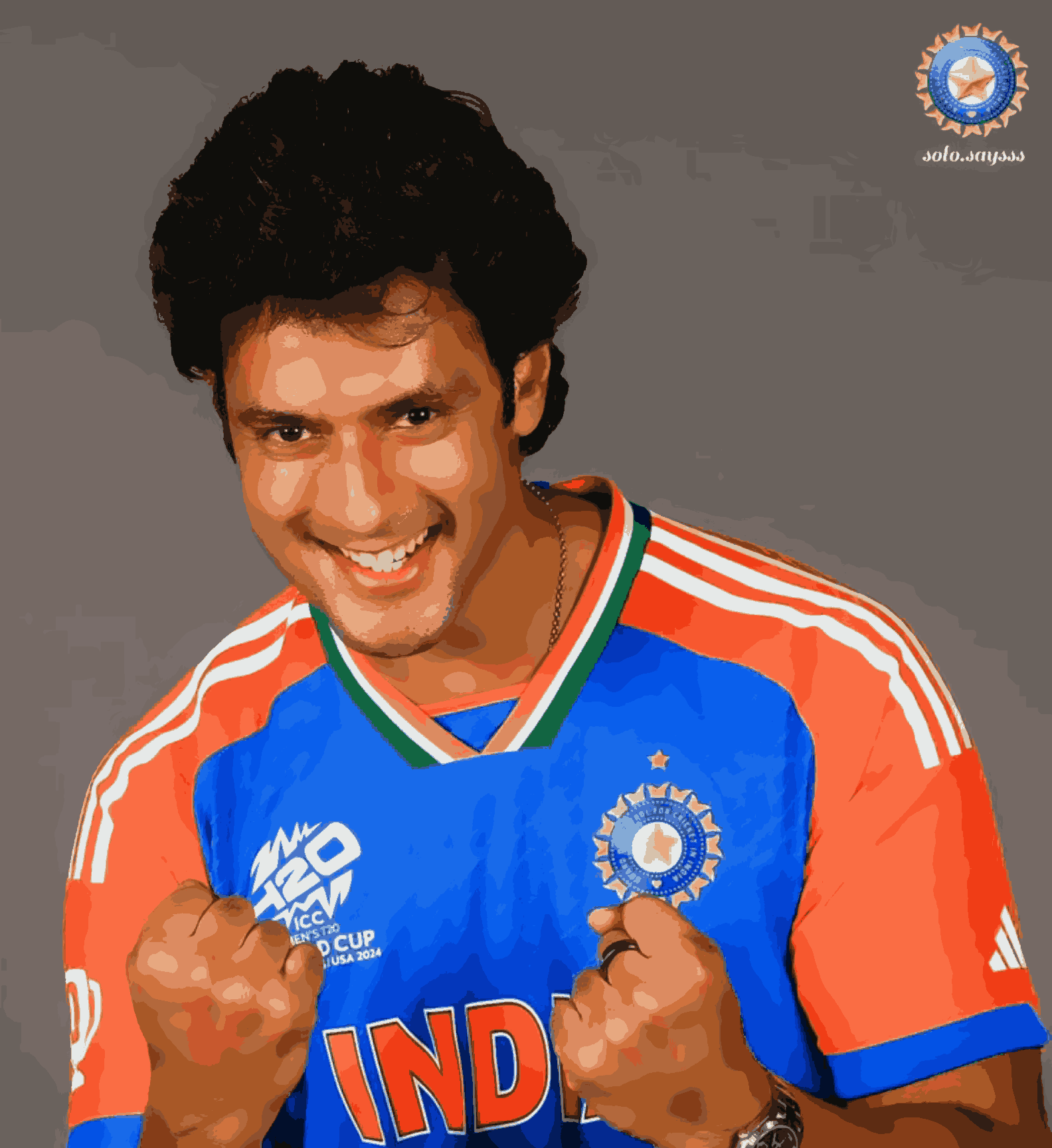 Shivam Dube Celebrating-Cricketer-T20 World Cup Collection