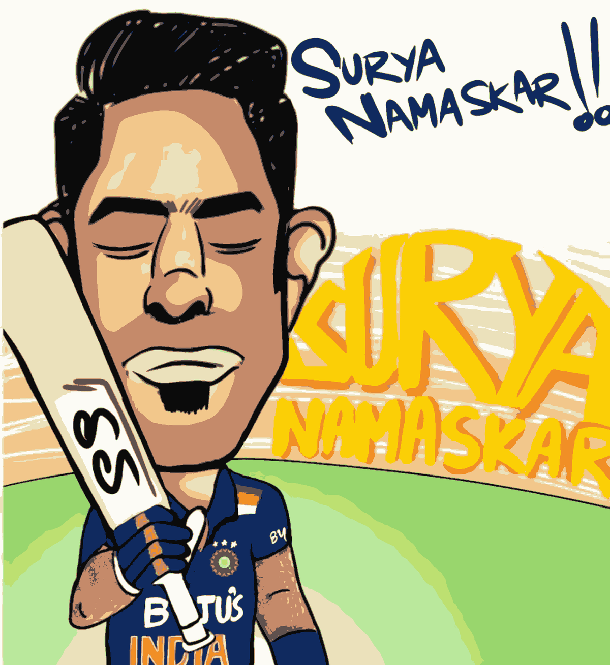 Suryakumar Yadav-Caricature-T20 World Cup Collection