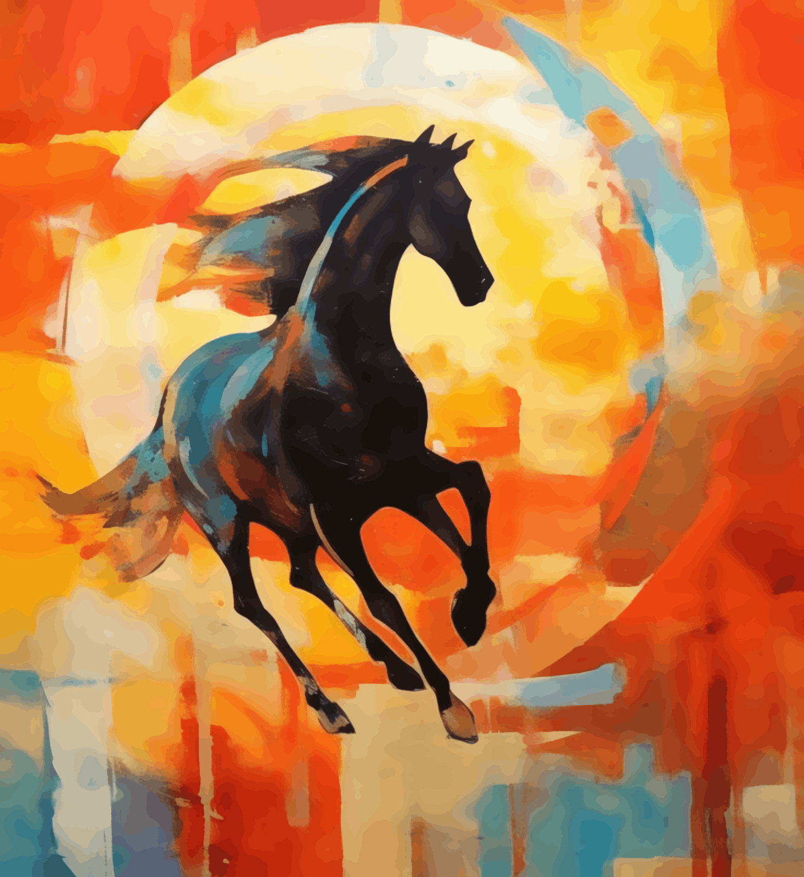 Horse on High Jump