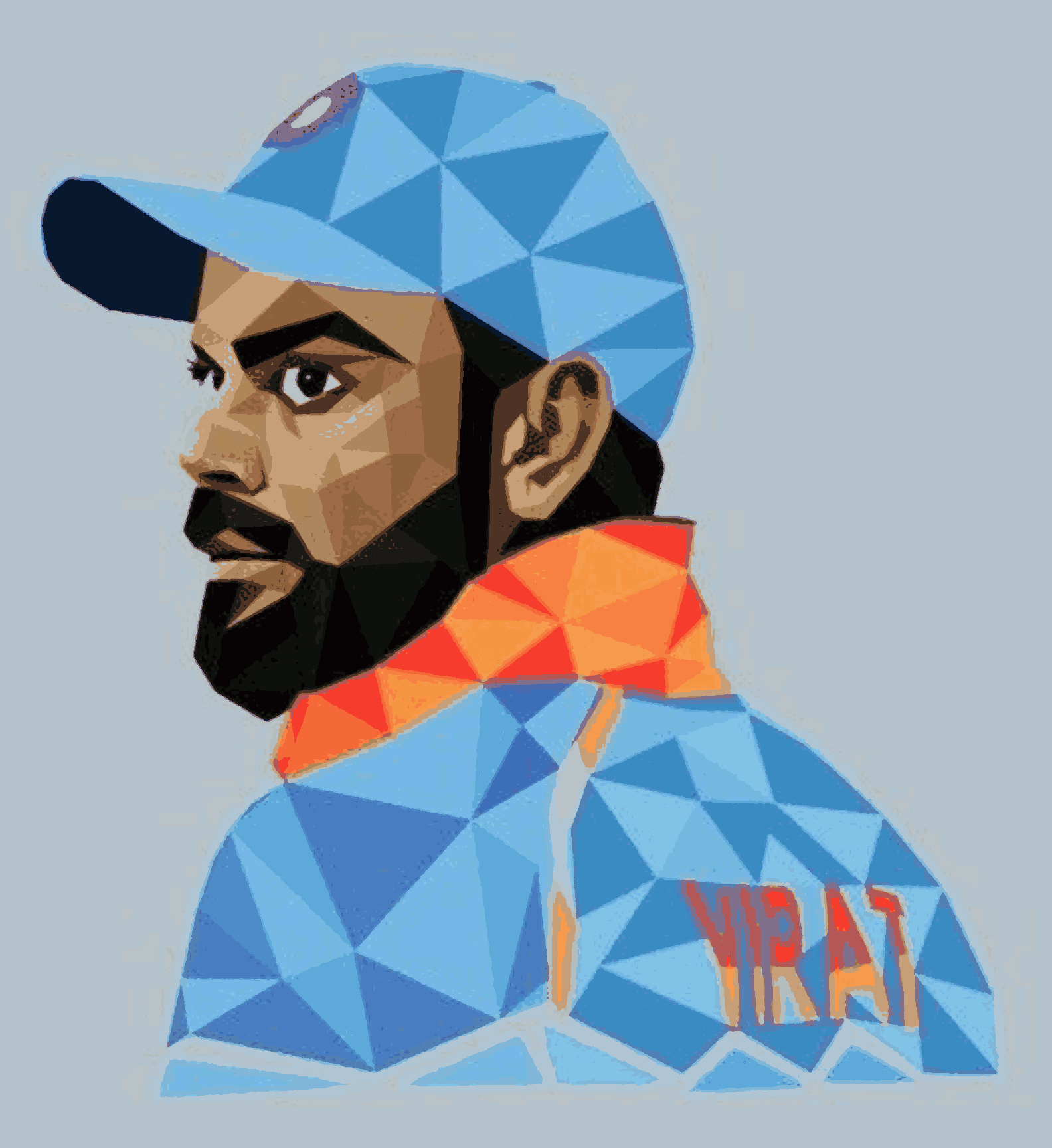 Virat Kohli Polaroid-Cricketer-T20 World Cup Collection