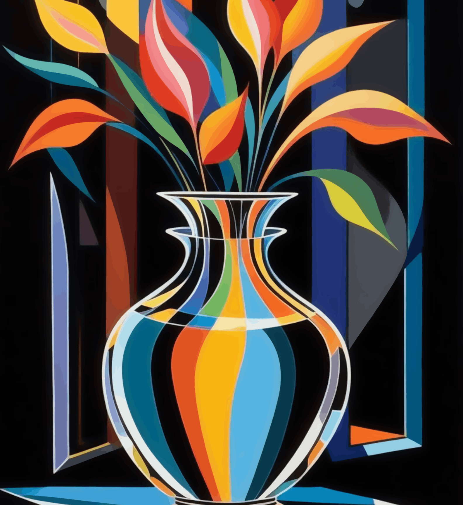 Abstract Flower Vas